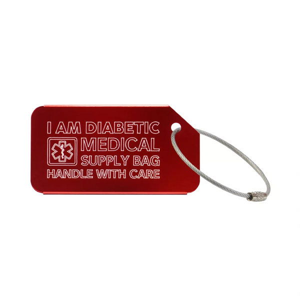 Medizinischer Gepäckanhänger - Dia-Luggage Tag