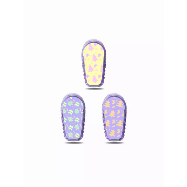 Dexcom G6 Sensor Stickers - Winter Edition with festive designs.