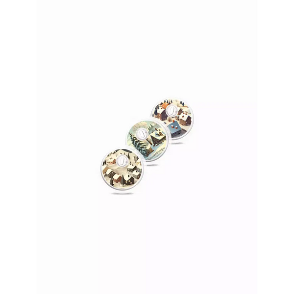 Freestyle Libre 3 Sensor Stickers - Winter Edition with festive holiday designs.