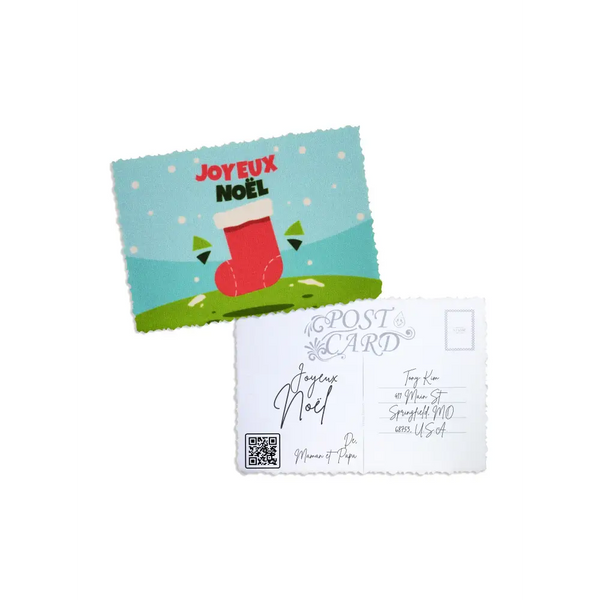 Elegant Christmas Postcard - Kaio-Cards