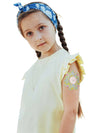 Freestyle Libre 2 flower patch worn by girl child friendly CGM adhesive patch for comfort and style