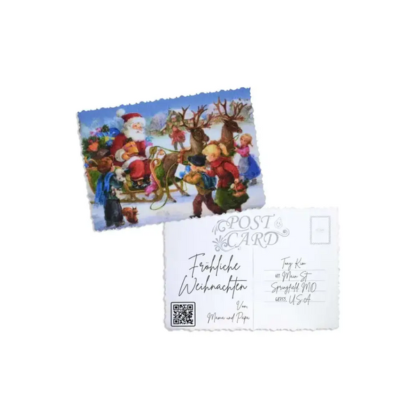 Elegant Christmas Postcard - Kaio-Cards