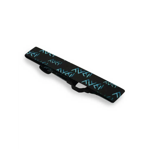 Buzud CGM Adjustable Armband - Dia-Style, black with blue design, lightweight and durable for active diabetes management.