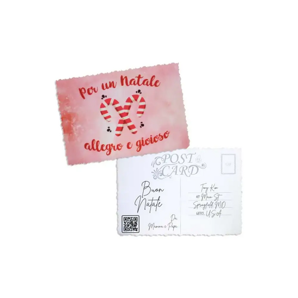 Elegant Christmas Postcard - Kaio-Cards