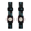 Black watch straps with blue patterns for Dia-Style armband with rotating clip