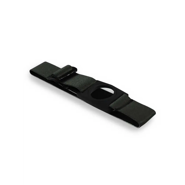 Dexcom G7 grey adjustable armband with rotating clip for secure sensor placement.