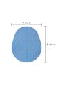 FreeStyle Libre 2 drop shape patch dimensions, showing the cut-out shape and sensor opening for a precise fit