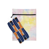 Insulin cooling wallet for 4 pens or 8 vials, Dia-Cool Summer Vibes, tie-dye design, no electricity needed, lightweight, portable.