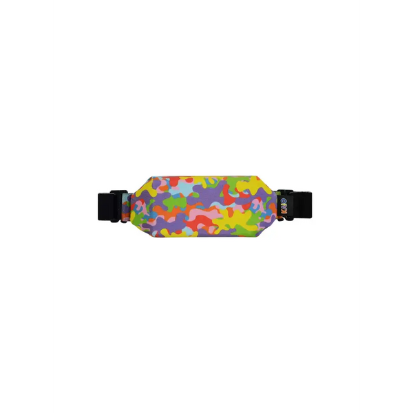 Colorful camouflage Insulin Pump Pouch for children with black straps and stylish design
