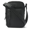 Elegant leather diabetes shoulder bag from Sweet Collections in black with adjustable strap and multiple compartments.