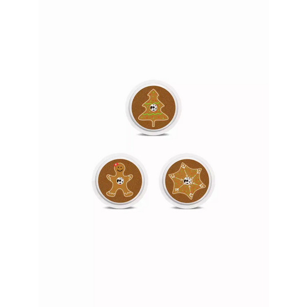 Freestyle Libre 2 Christmas stickers set with holiday-themed designs.