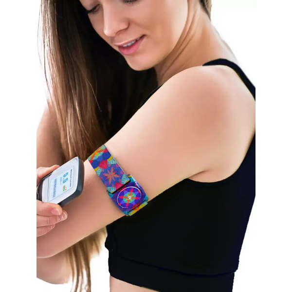 Colorful Freestyle Libre 2 Sensor adjustable armband, Dia-Style Limited Edition in tin
