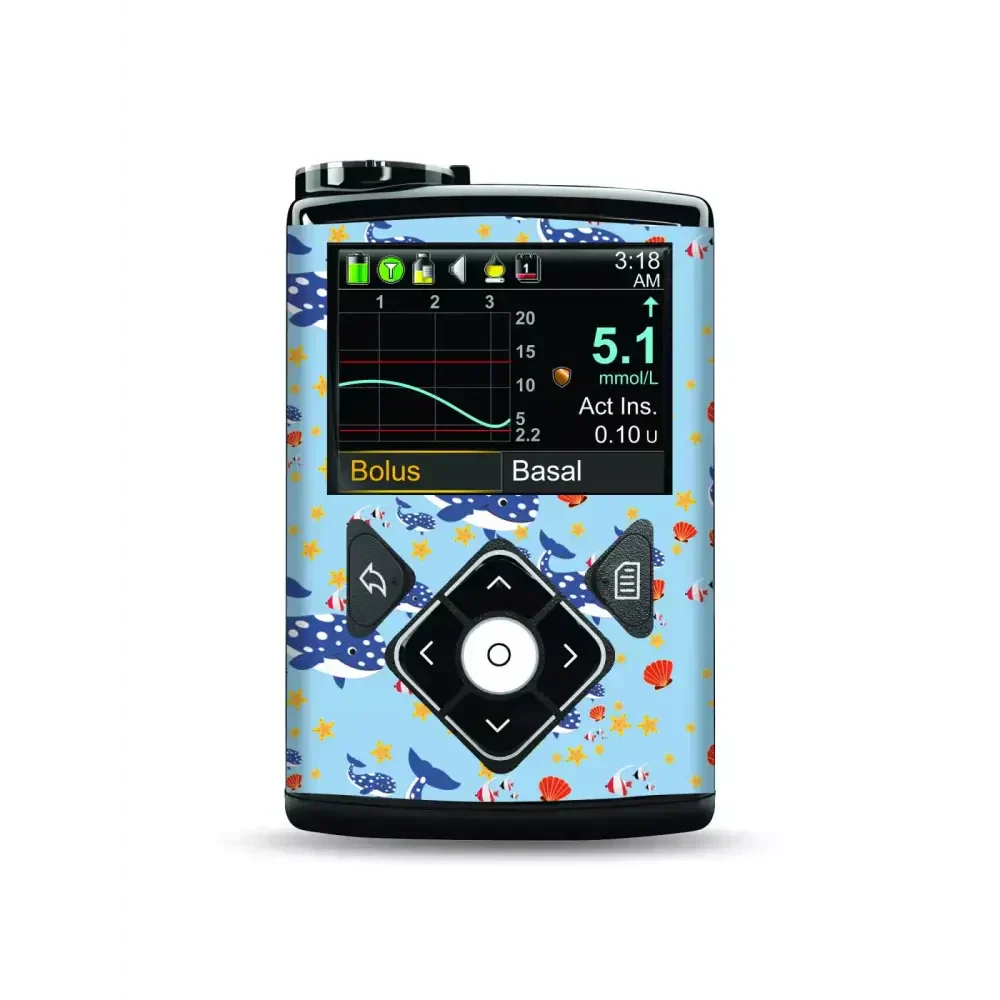 Aufkleber Für Medtronic Minimed Insulinpumpe – Gebürstet Graphit Metallic, Made In Germany, Hohe Passgenauigkeit
