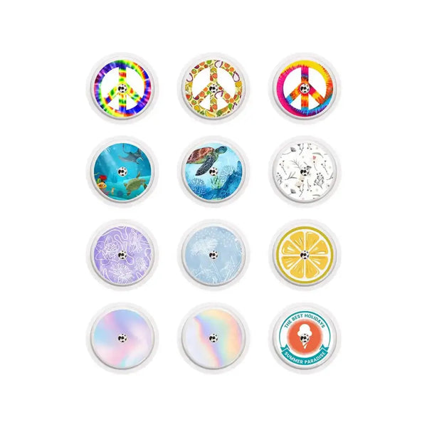 Freestyle Libre 2 Stickers in Reusable Tin Can - Neutral