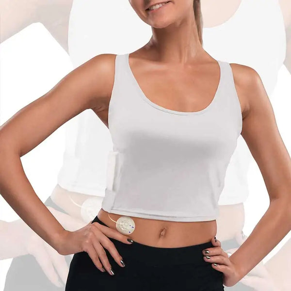 Insulinpumpen-Crop-Top für Frauen - Dia-Crop Top
