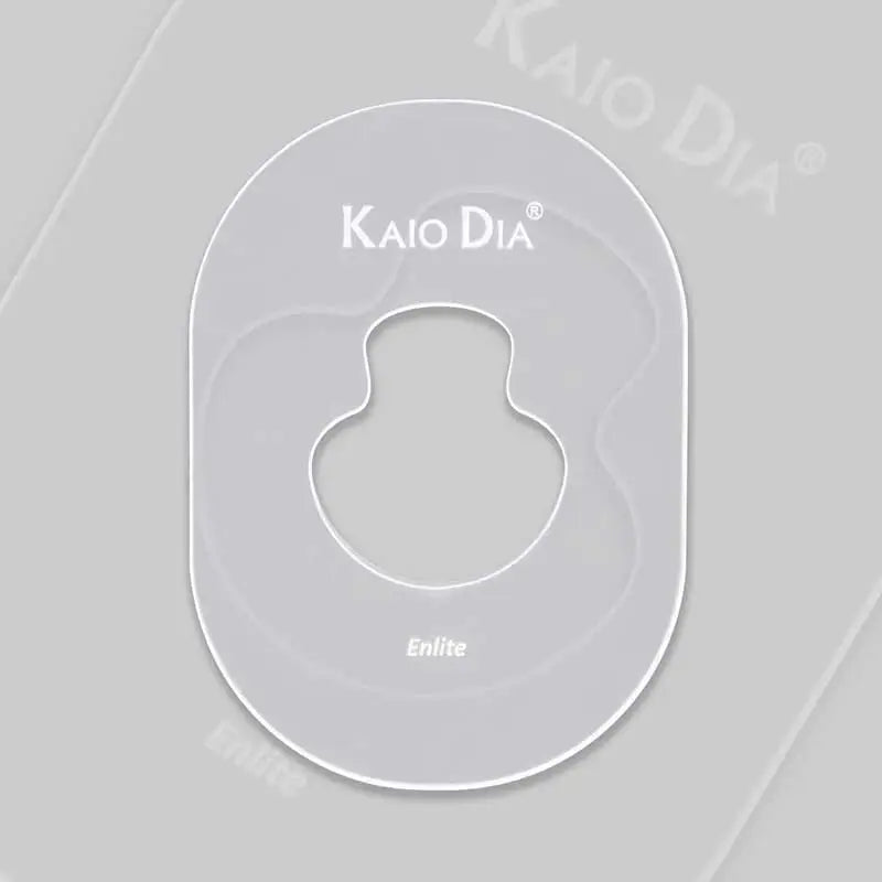 Kaio-Patch template for custom patches, a clear plastic stencil with a unique shape for creative patch designs. Bild