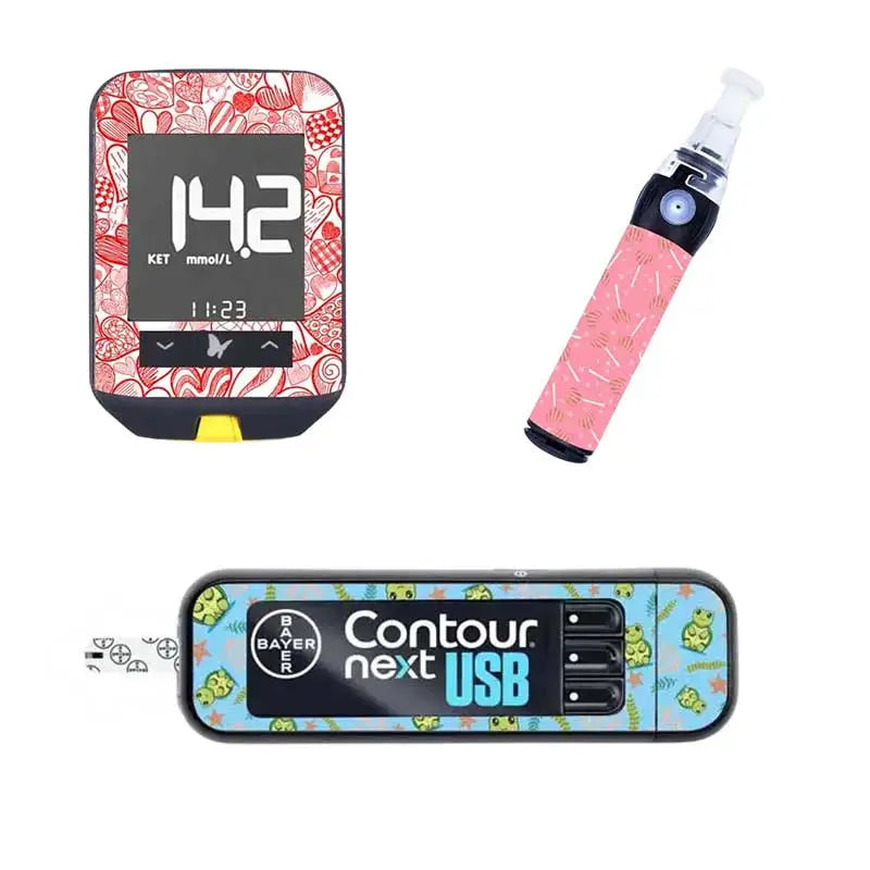Glucose Meter and Lancing Device Stickers Bild