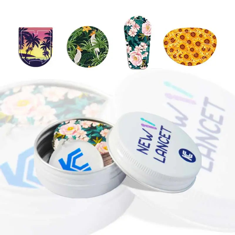 Glucose Sensor Stickers Serie in Reusable Tin Can - Female Series Bild