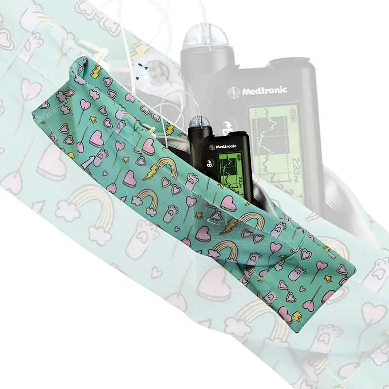 Insulin Pump Waist Belt with Window for Children - Dia-Bellyband Mesh Window Bild