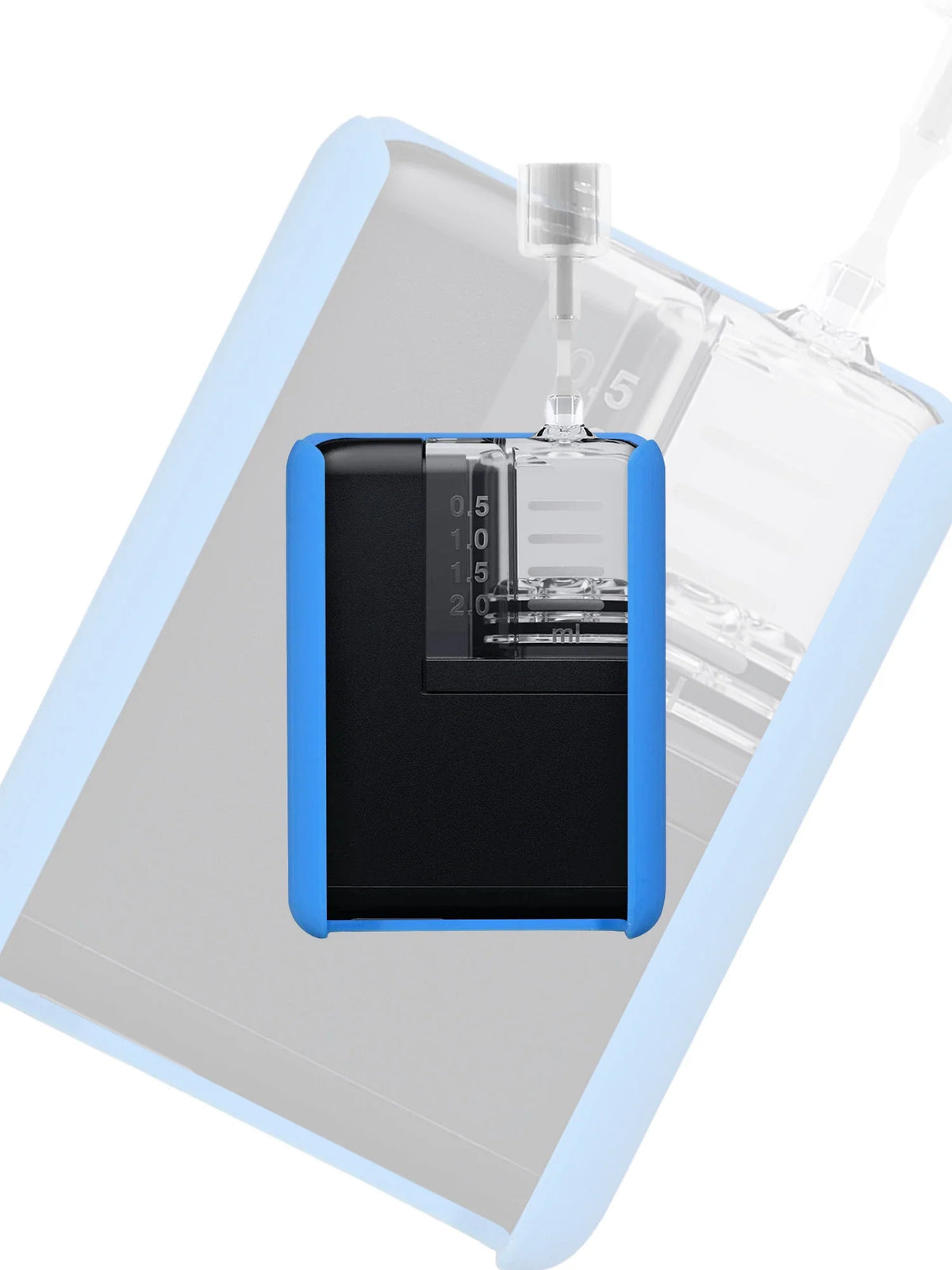 Blue Dia-Mobi Clip with Tandem Mobi insulin pump Bild