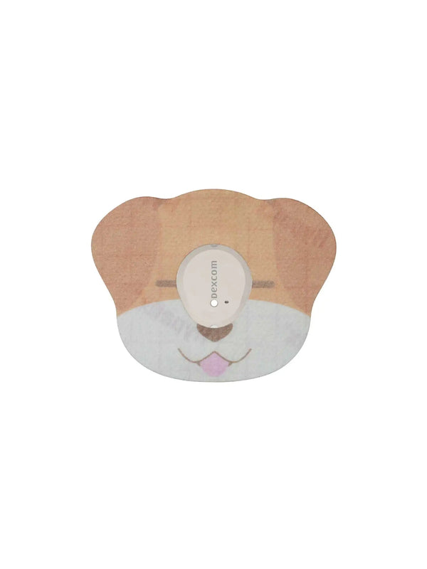 Dexcom G7 dog shape adhesive patch for kids CGM sensor designed for playful look and secure wear
