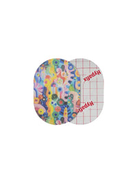 Fixierpflaster für Dexcom G7, Design Ethereal Bloom, Vorder- und Rückseite mit Schutzfolie
