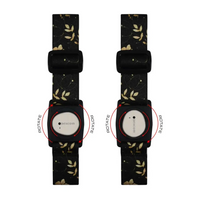 Two identical digital watches with floral straps for Dexcom G7 Armband Summer Edition