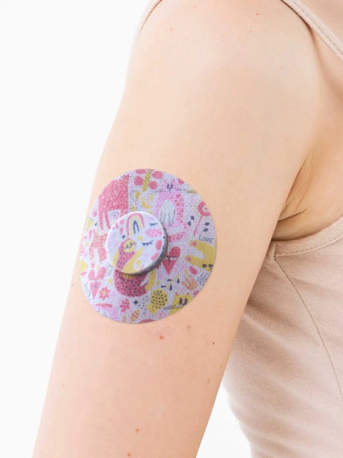 Fixierpflaster für FreeStyle Libre 2, Design Catch the Love, am Arm