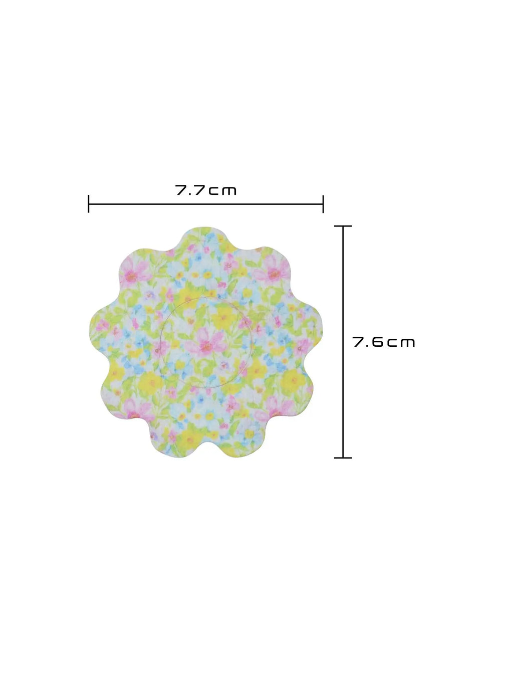 Kinder-Fixierpflaster für FreeStyle Libre 2, Form Blume, Größe 7,7 x 7,6 cm