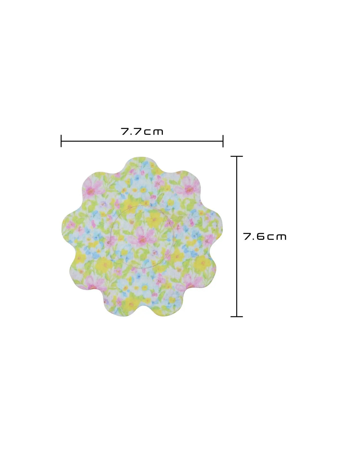 Kinder-Fixierpflaster für FreeStyle Libre 2, Form Blume, Größe 7,7 x 7,6 cm