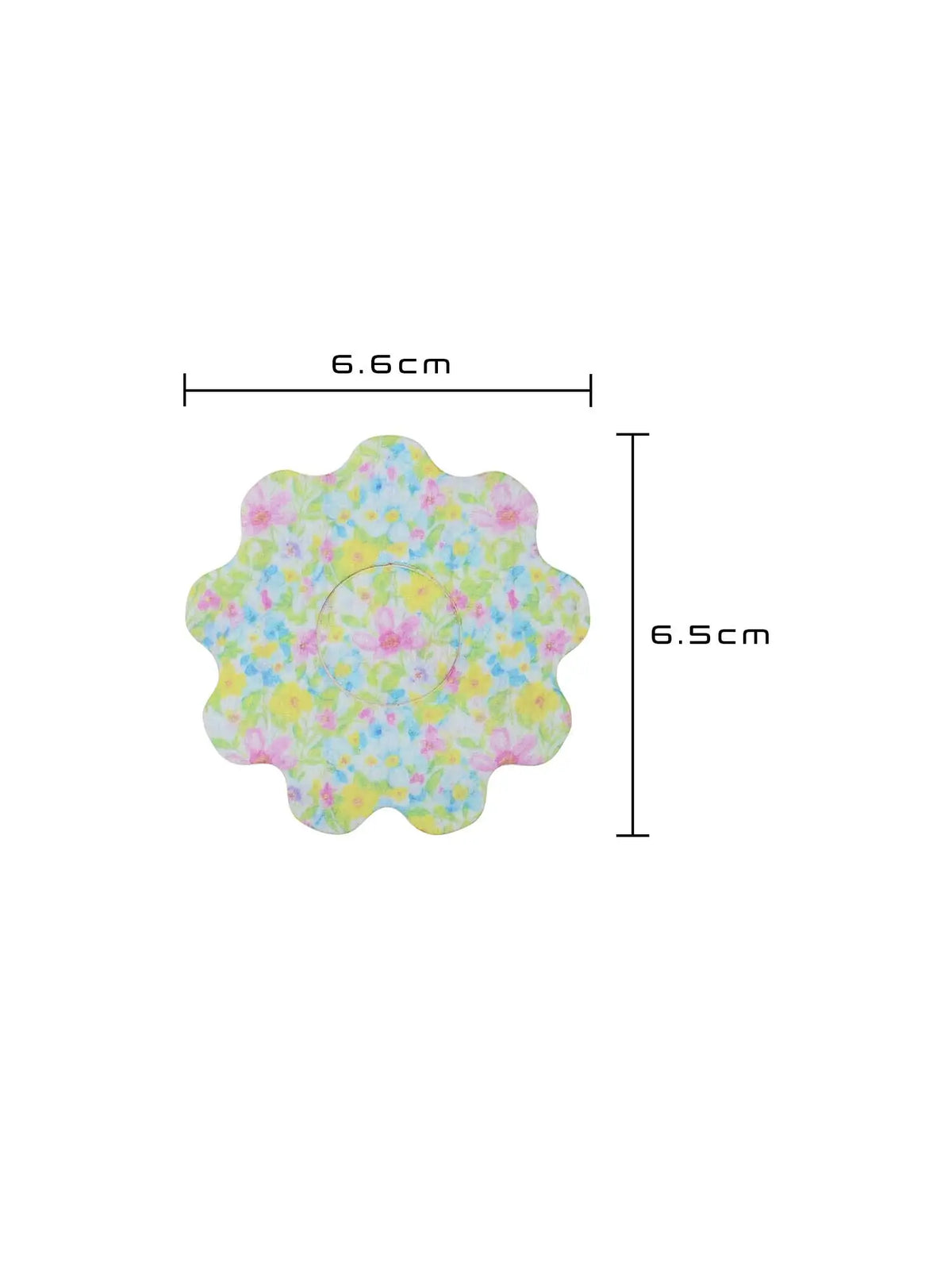 Kinder-Fixierpflaster für FreeStyle Libre 3, Form Blume, Größe 6,6 x 6,5 cm