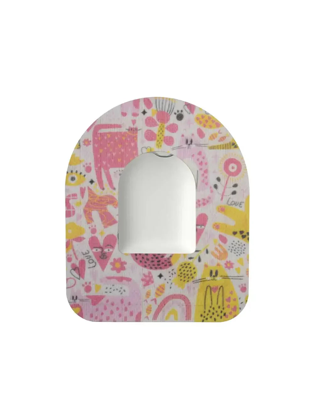 Fixierpflaster für Omnipod Pod, Design Catch the Love