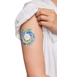Fixierpflaster für FreeStyle Libre 2, Color Splash, Batik-Design am Arm