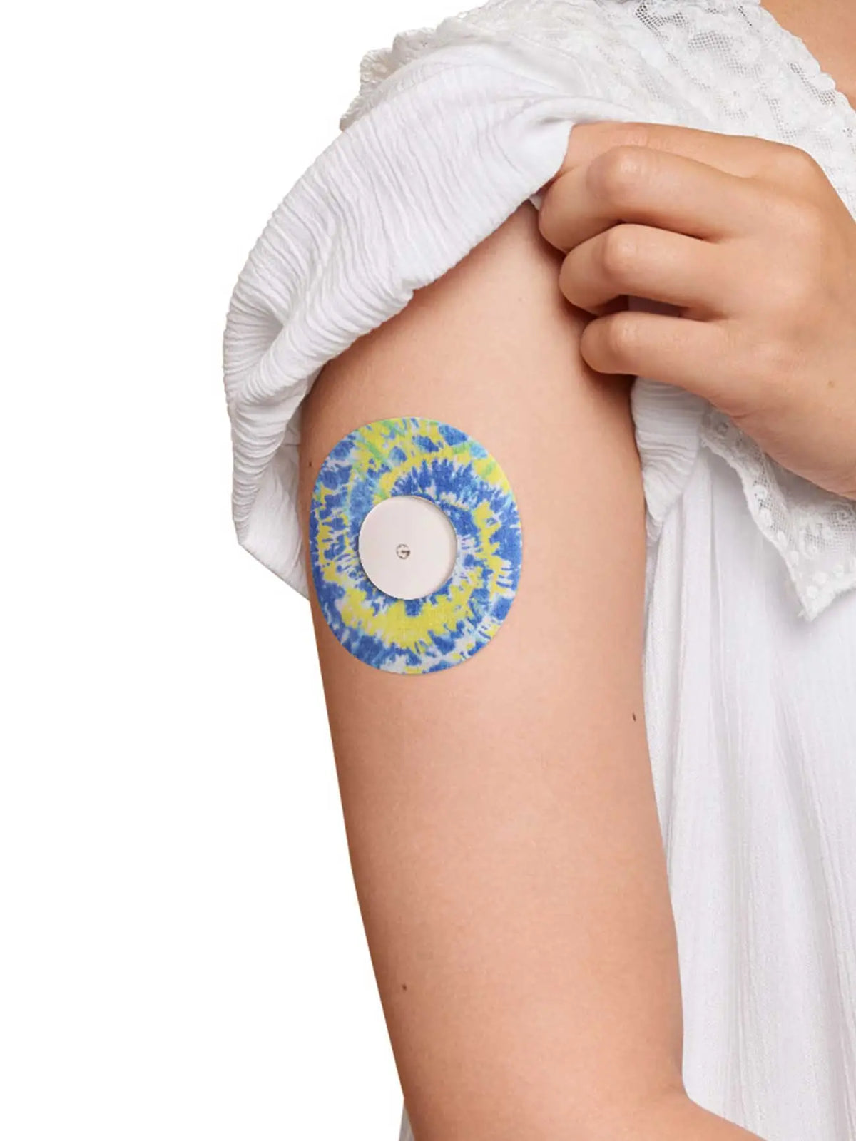 Fixierpflaster für FreeStyle Libre 2, Color Splash, Batik-Design am Arm