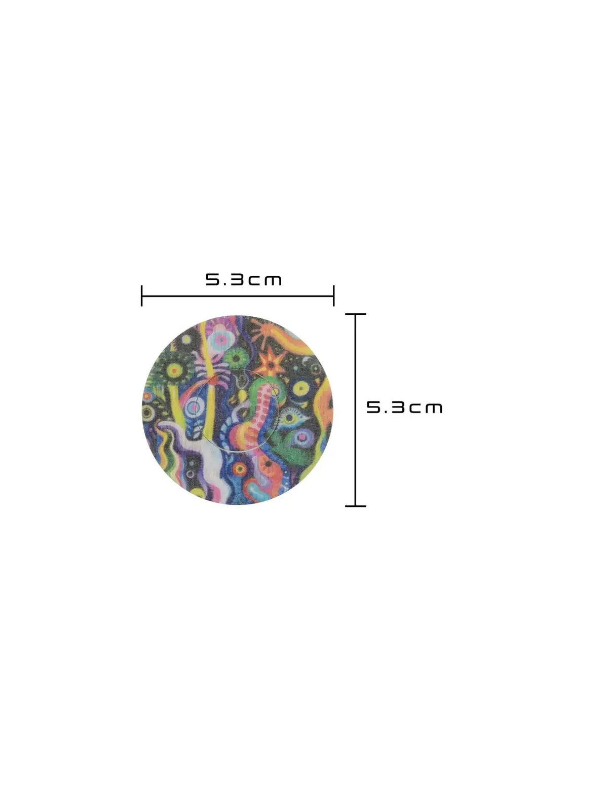 Fixierpflaster für FreeStyle Libre 3, Design Lucid Echo, Größe 5,3 x 5,3 cm