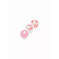 Libre 3 Sensor Stickers Valentine Edition 2024 - Set of 3 with colorful heart designs.
