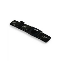 Black skateboard deck with zigzag pattern for Dia-Style Armband with Rotating Clip