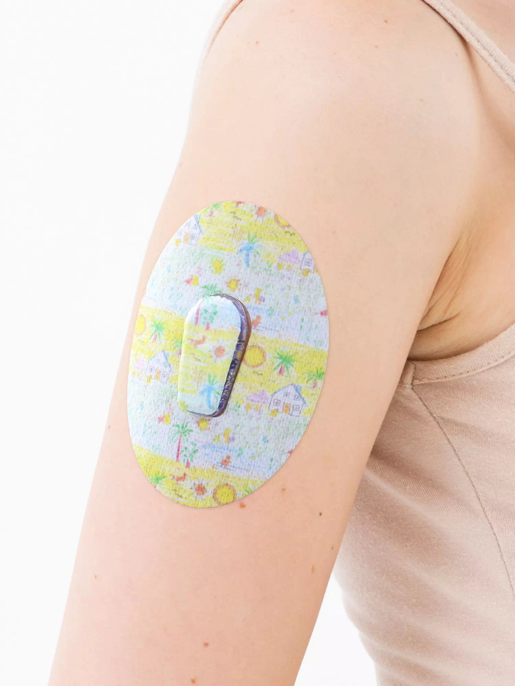 Fixierpflaster für Dexcom G6, Design Childhood Memories, am Arm