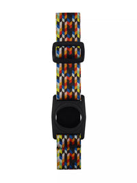 Dexcom G7 Armband with rotating clip in colorful Dia-Style graphic design, adjustable for secure sensor placement.