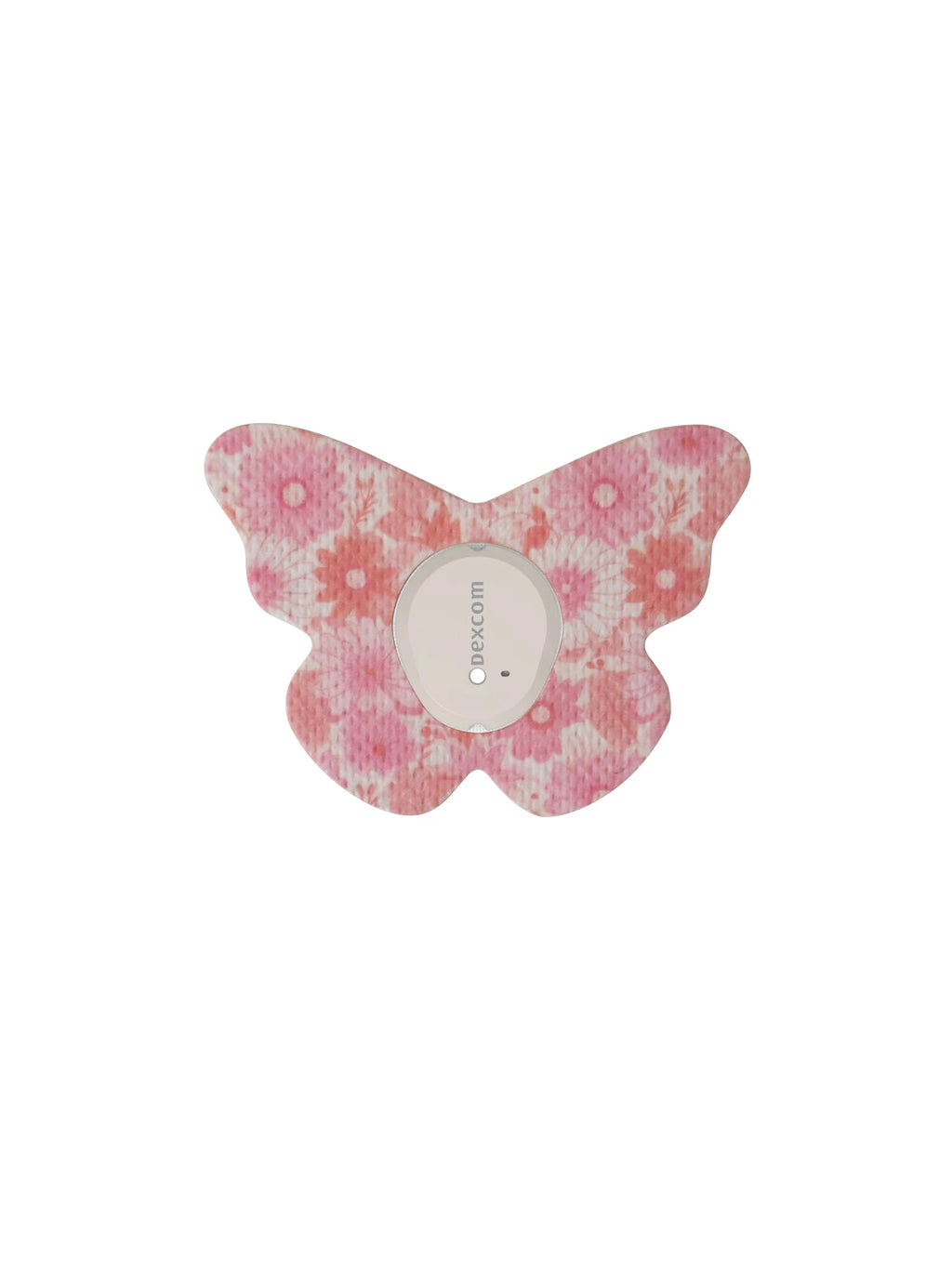 Fixierpflaster für Dexcom G7, Form Schmetterling, Design Flower Serenade