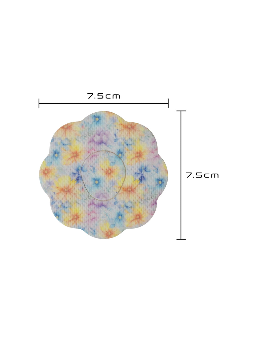 Fixierpflaster für Dexcom G7, Form Cookie, Größe 7,5 x 7,5 cm
