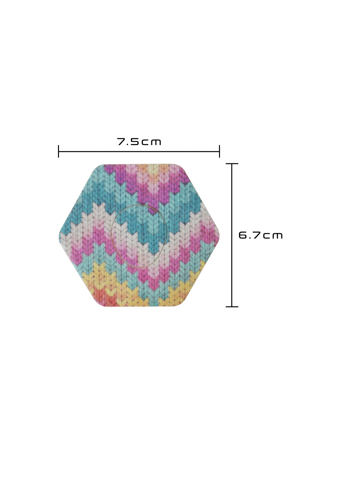 Fixierpflaster für Dexcom G7, Form sechseckig, Größe 7,5 x 6,7 cm
