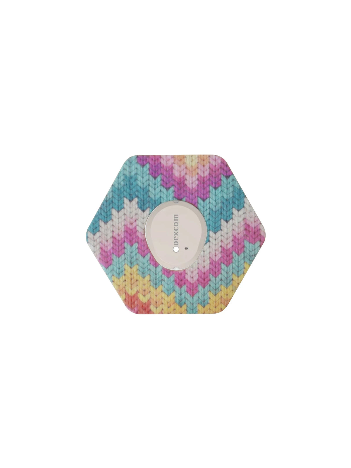 Fixierpflaster für Dexcom G7, Form sechseckig, Design Mosaic Drift