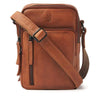 Elegant Leather Diabetes Shoulder Bag by Sweet Collections, crafted from premium cowhide leather, with multiple compartments for diabetes supplies and personal items.