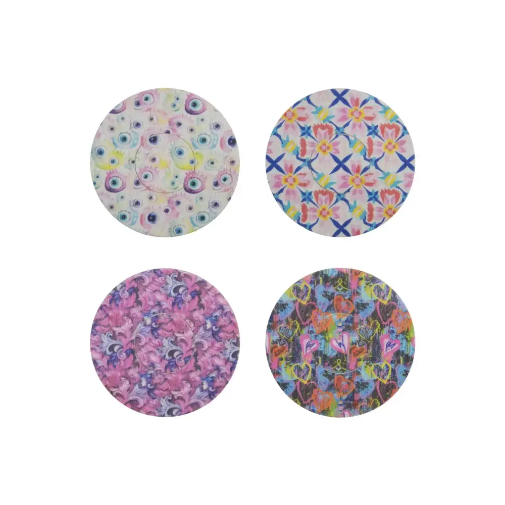 Fixierpflaster für FreeStyle Libre 2, Serie Spring, 4 Designs nebeneinander