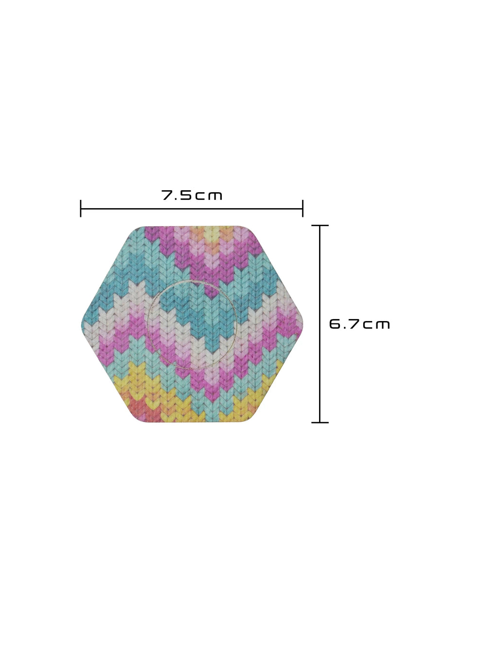 Fixierpflaster für FreeStyle Libre 2, Form sechseckig, Größe 7,5 x 6,7 cm