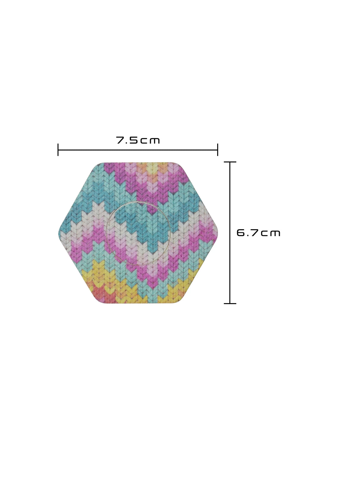 Fixierpflaster für FreeStyle Libre 2, Form sechseckig, Größe 7,5 x 6,7 cm