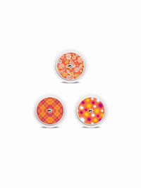 Freestyle Libre 2 Stickers - Summer Edition featuring vibrant tropical and floral designs.