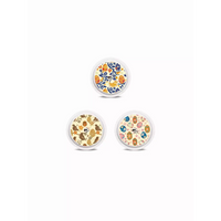 Three decorative round stickers for Freestyle Libre blood glucose monitors, Easter Edition 2025