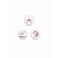 Freestyle Libre 2 Stickers in Fun Vibes Unicorn design. Customize your CGM sensor with unicorn designs. 3 stickers per pack. Non-removable.